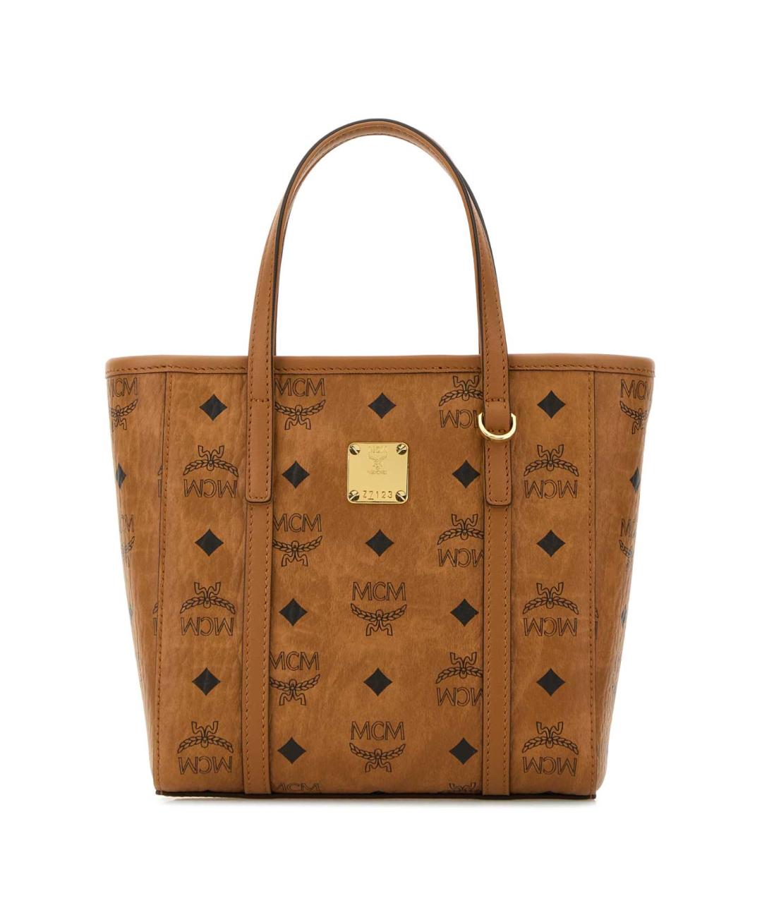MCM Коричневая тканевая сумка тоут, фото 1