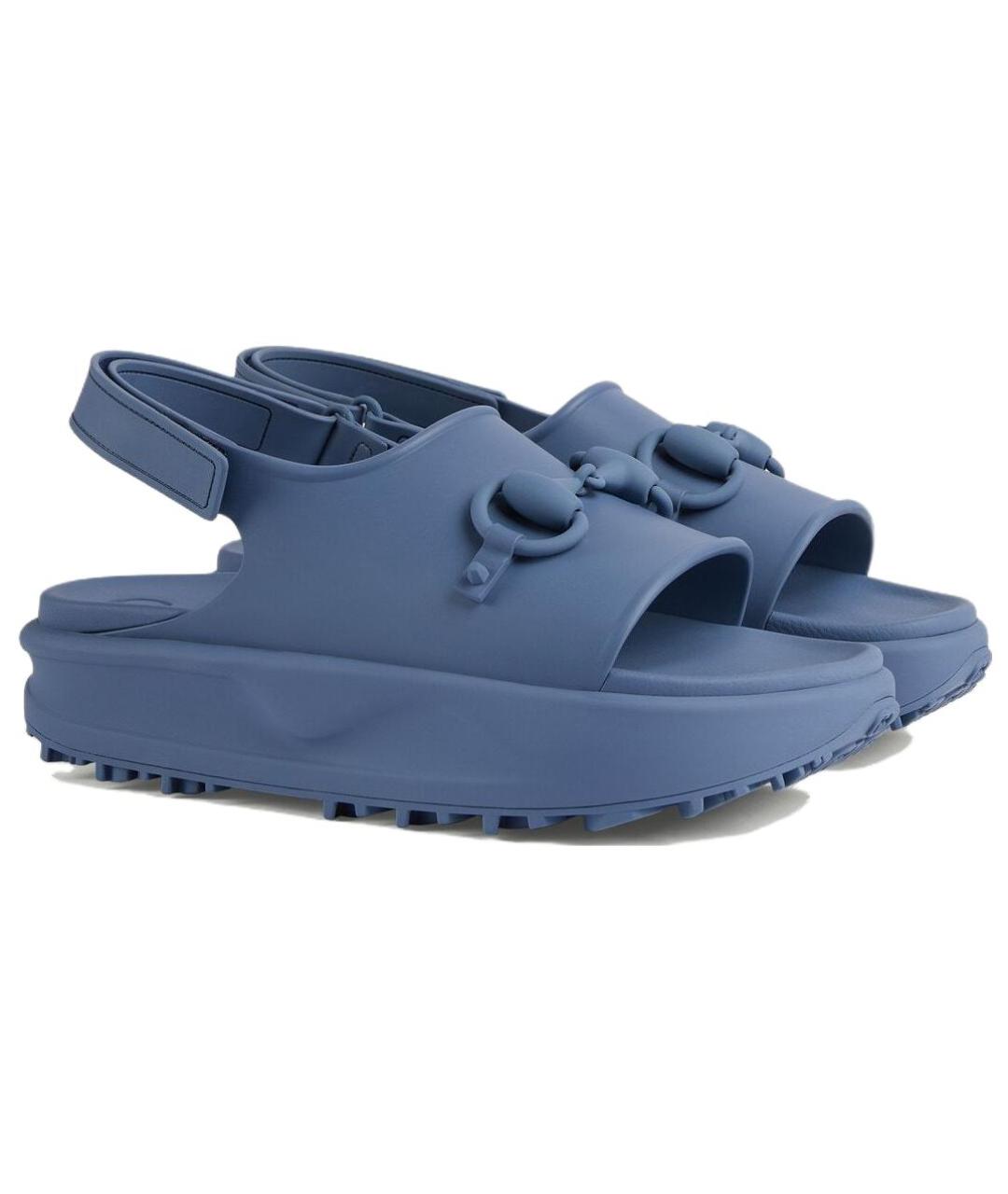 GUCCI Синие сандалии, фото 3