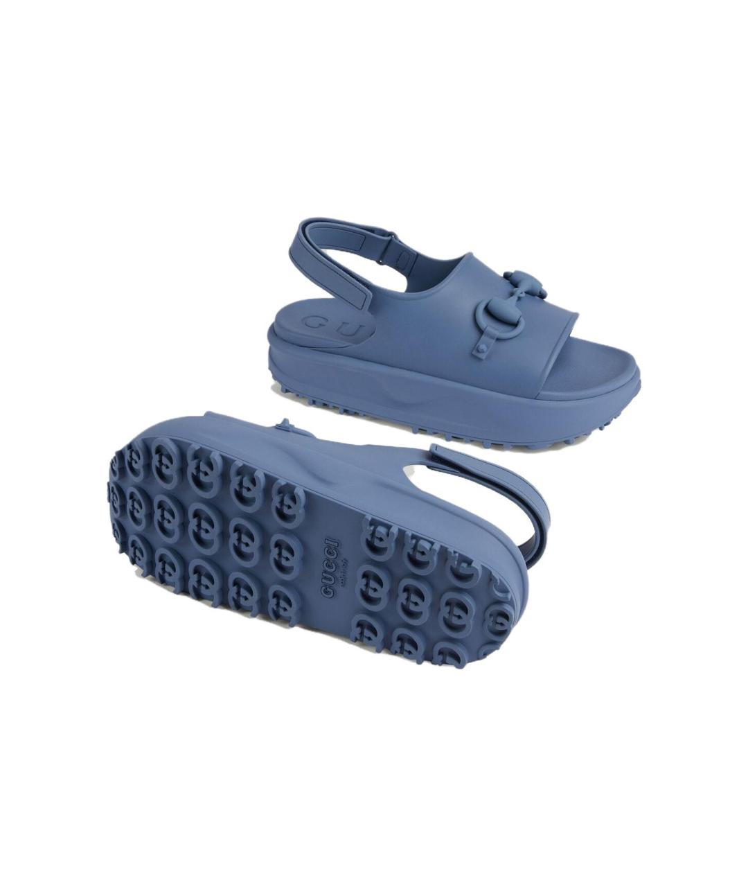 GUCCI Синие сандалии, фото 6