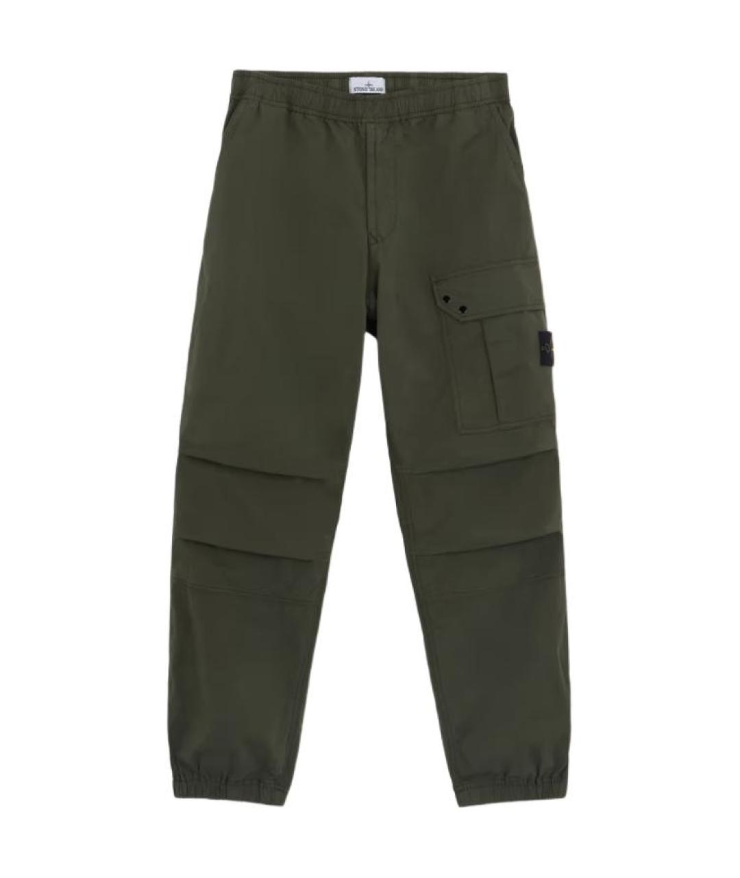 STONE ISLAND Зеленые повседневные брюки, фото 1