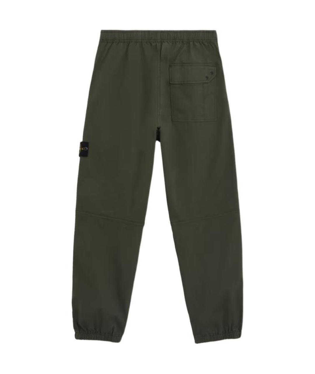 STONE ISLAND Зеленые повседневные брюки, фото 2