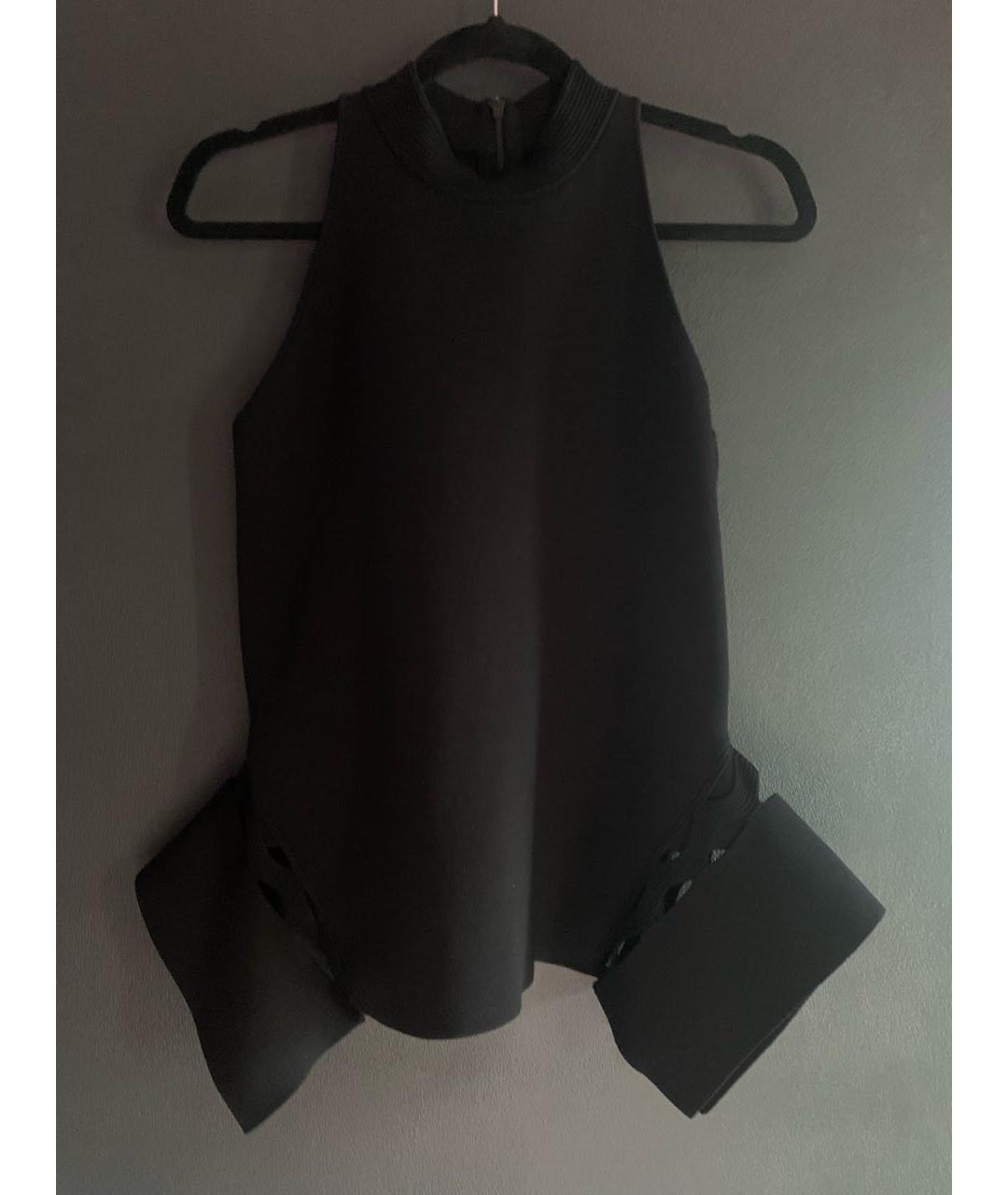 ROLAND MOURET Черная вискозная блузы, фото 2