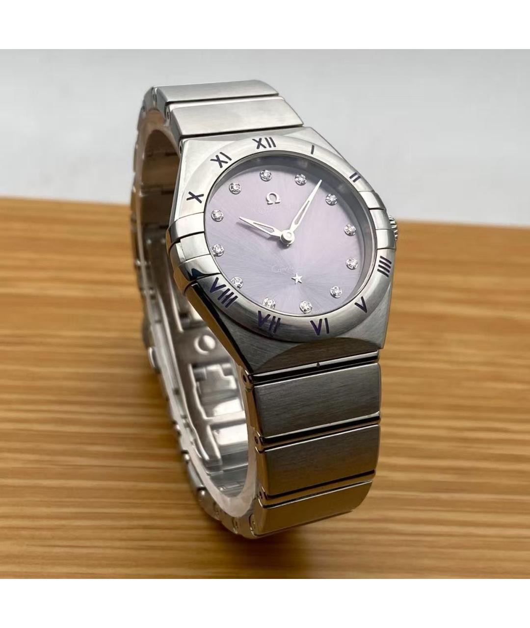 OMEGA Серебряные часы, фото 4