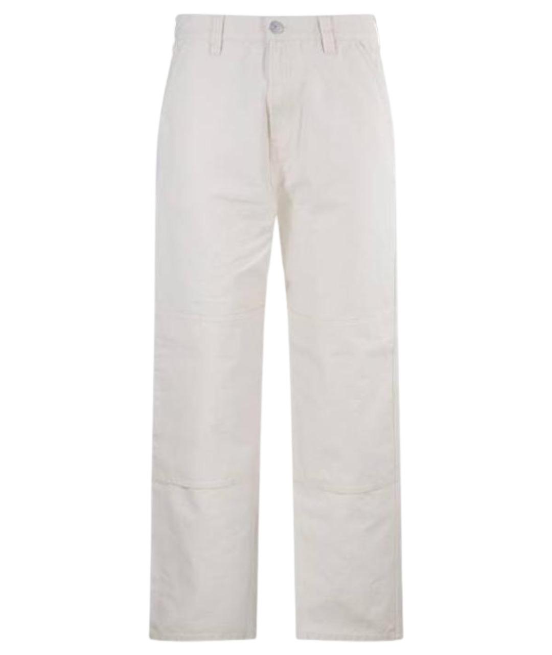 STONE ISLAND Белые повседневные брюки, фото 1