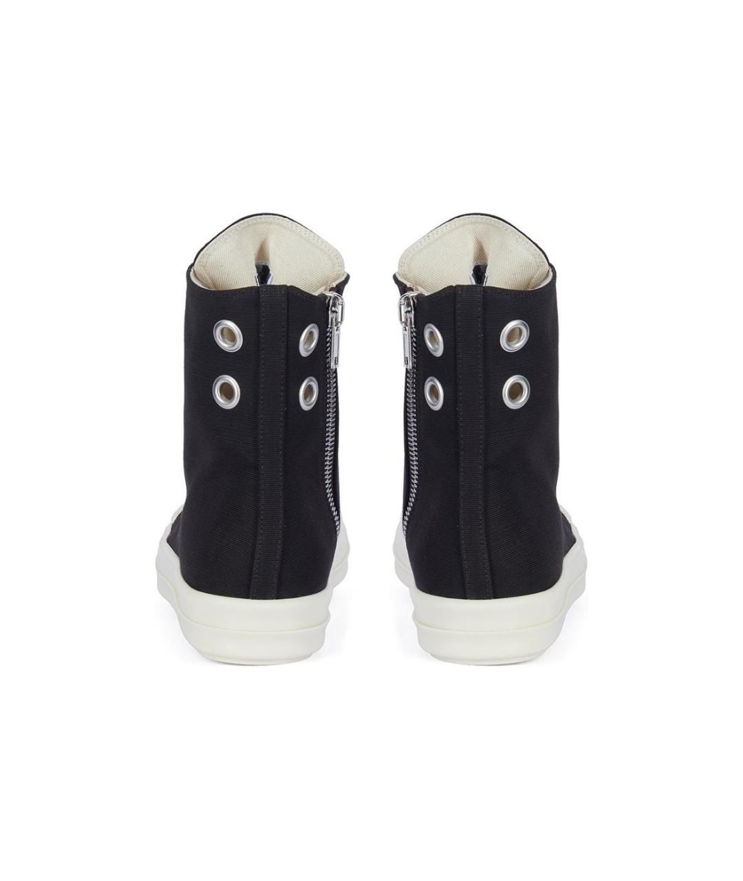 RICK OWENS Черные низкие кроссовки / кеды, фото 4