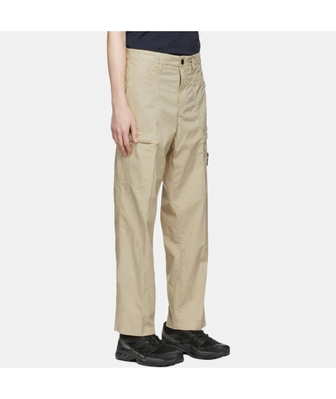 STONE ISLAND Хаки повседневные брюки, фото 4