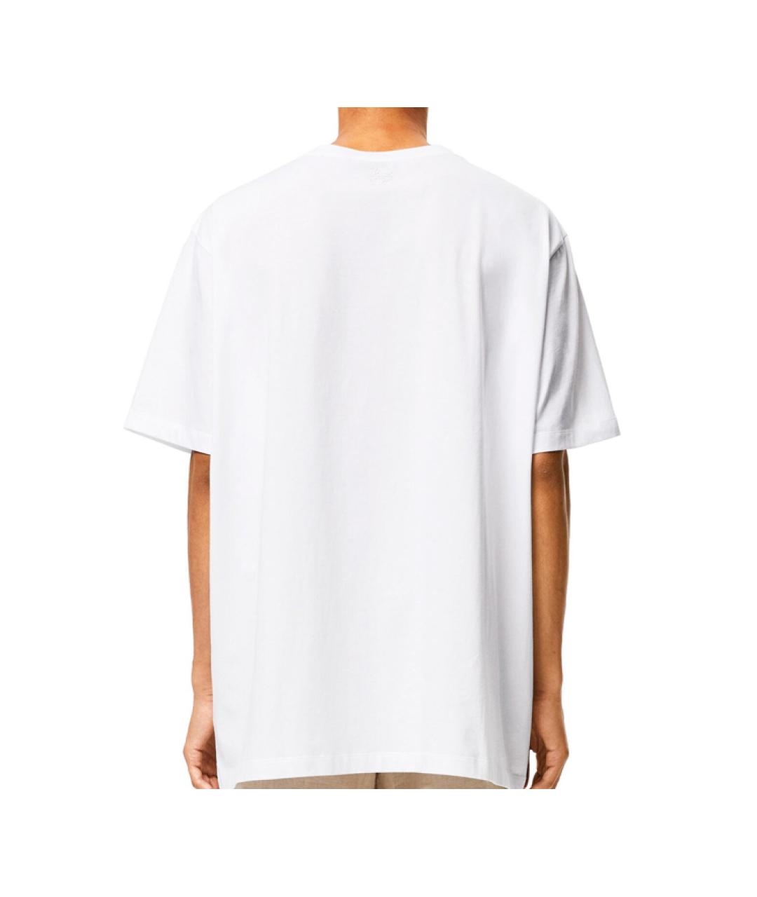 LOEWE Белая хлопковая футболка, фото 7