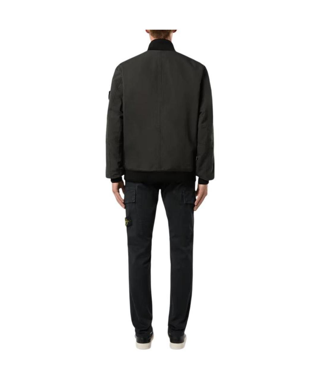 STONE ISLAND Черные классические брюки, фото 4