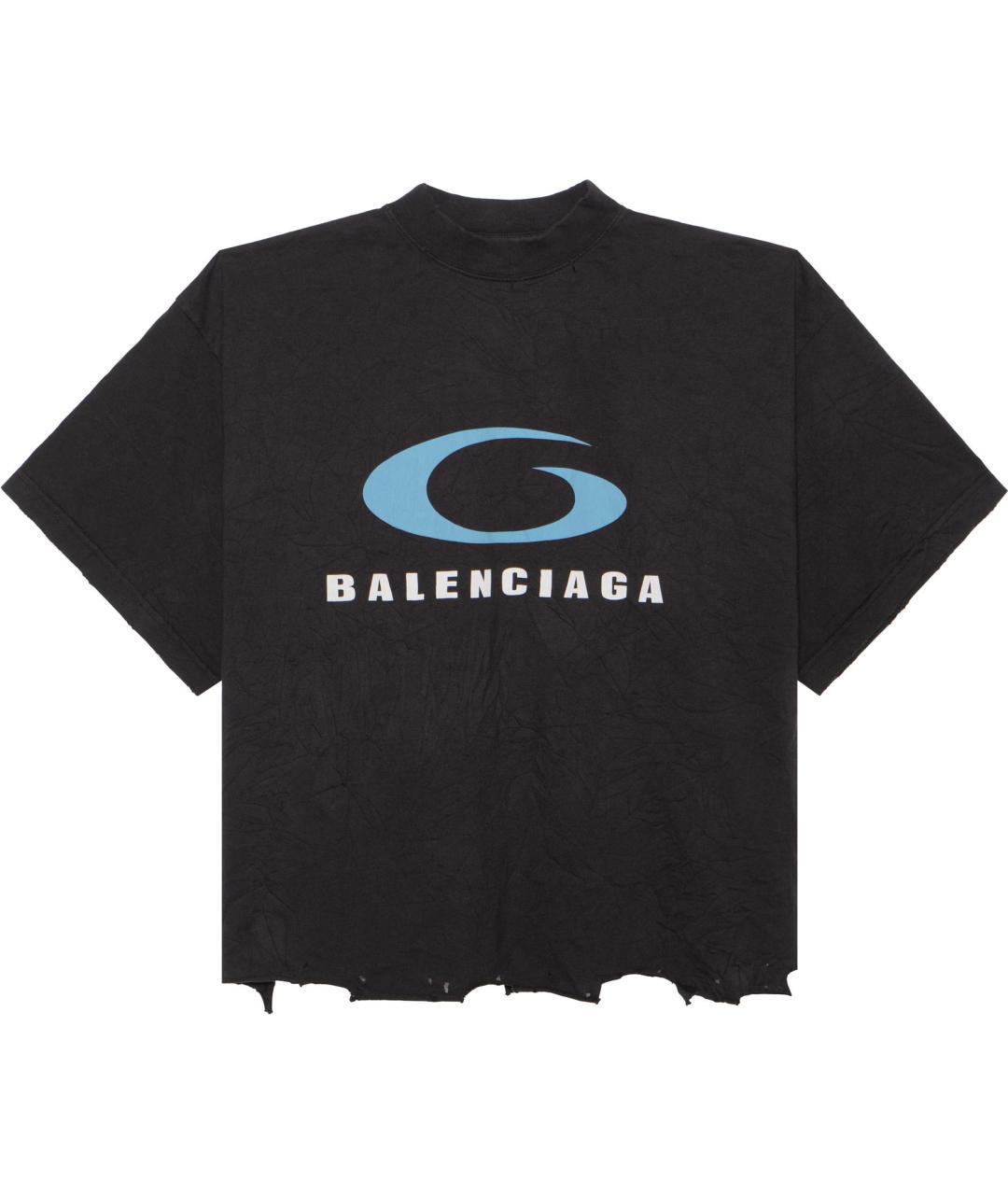 BALENCIAGA Черная футболка, фото 1