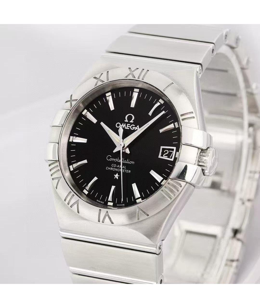 OMEGA Серебряные часы, фото 3