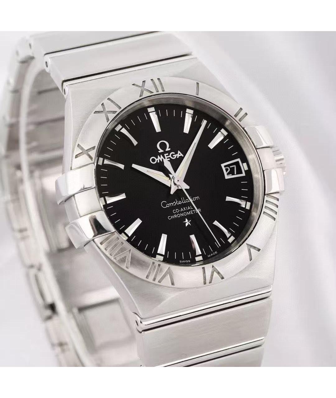 OMEGA Серебряные часы, фото 4