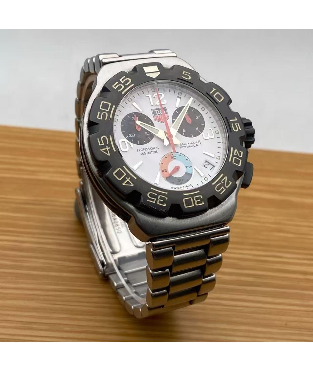 TAG HEUER Серебряные часы, фото 4