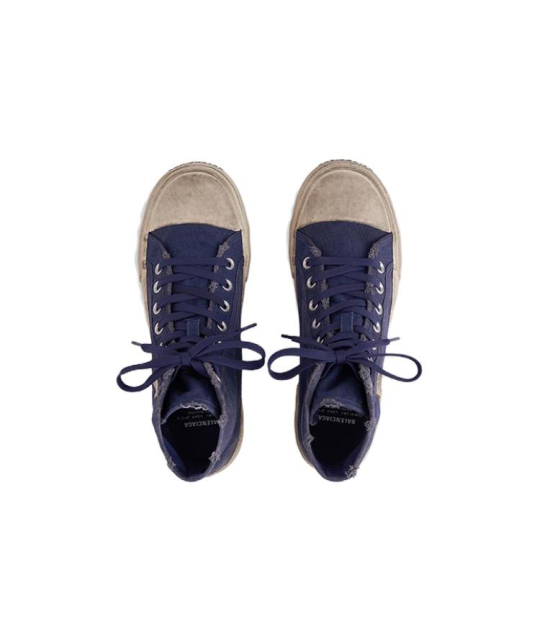 BALENCIAGA Синие высокие кроссовки / кеды, фото 5