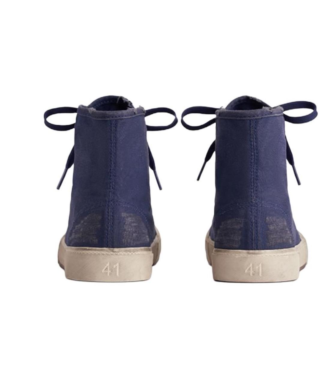 BALENCIAGA Синие высокие кроссовки / кеды, фото 6
