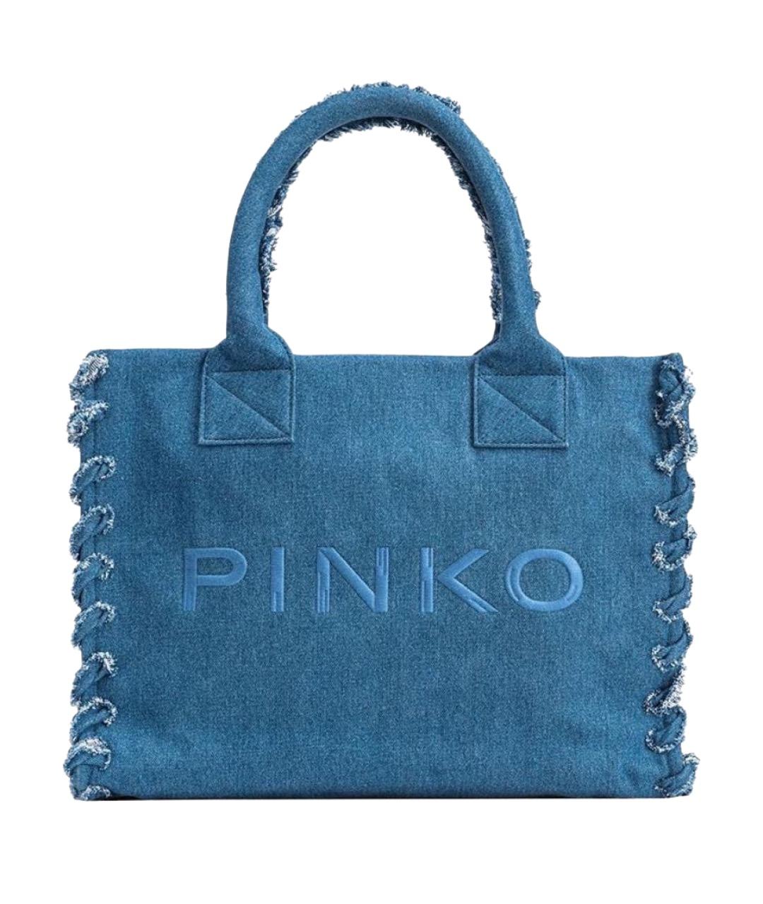 PINKO Синяя сумка тоут, фото 1