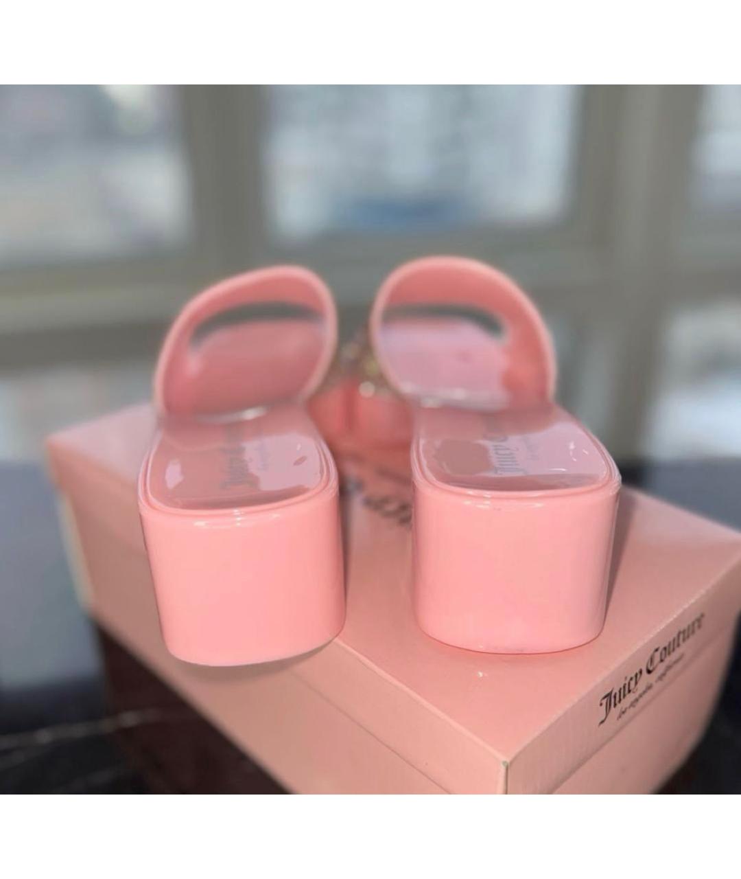 JUICY COUTURE Розовые мюли, фото 4