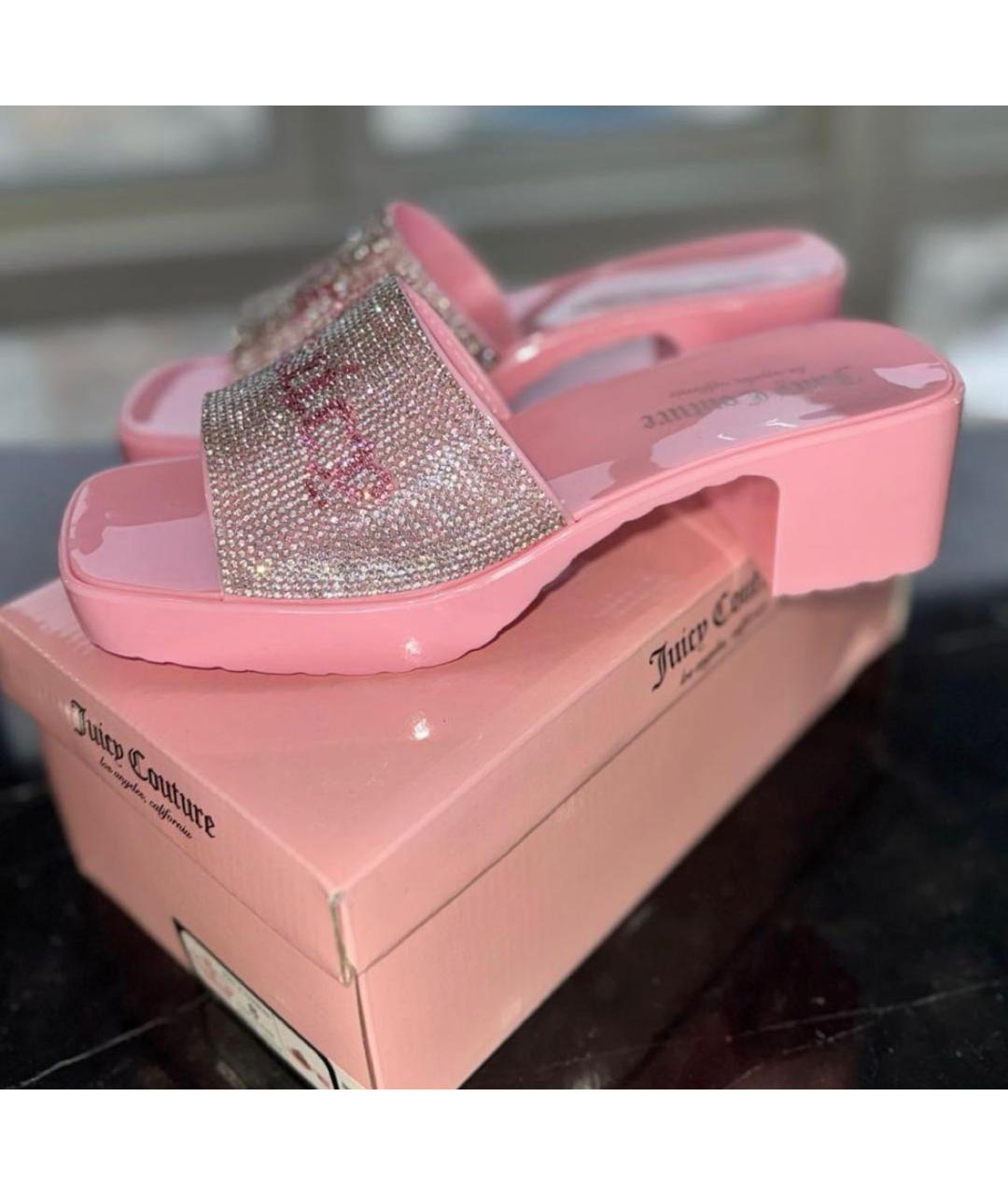 JUICY COUTURE Розовые мюли, фото 6