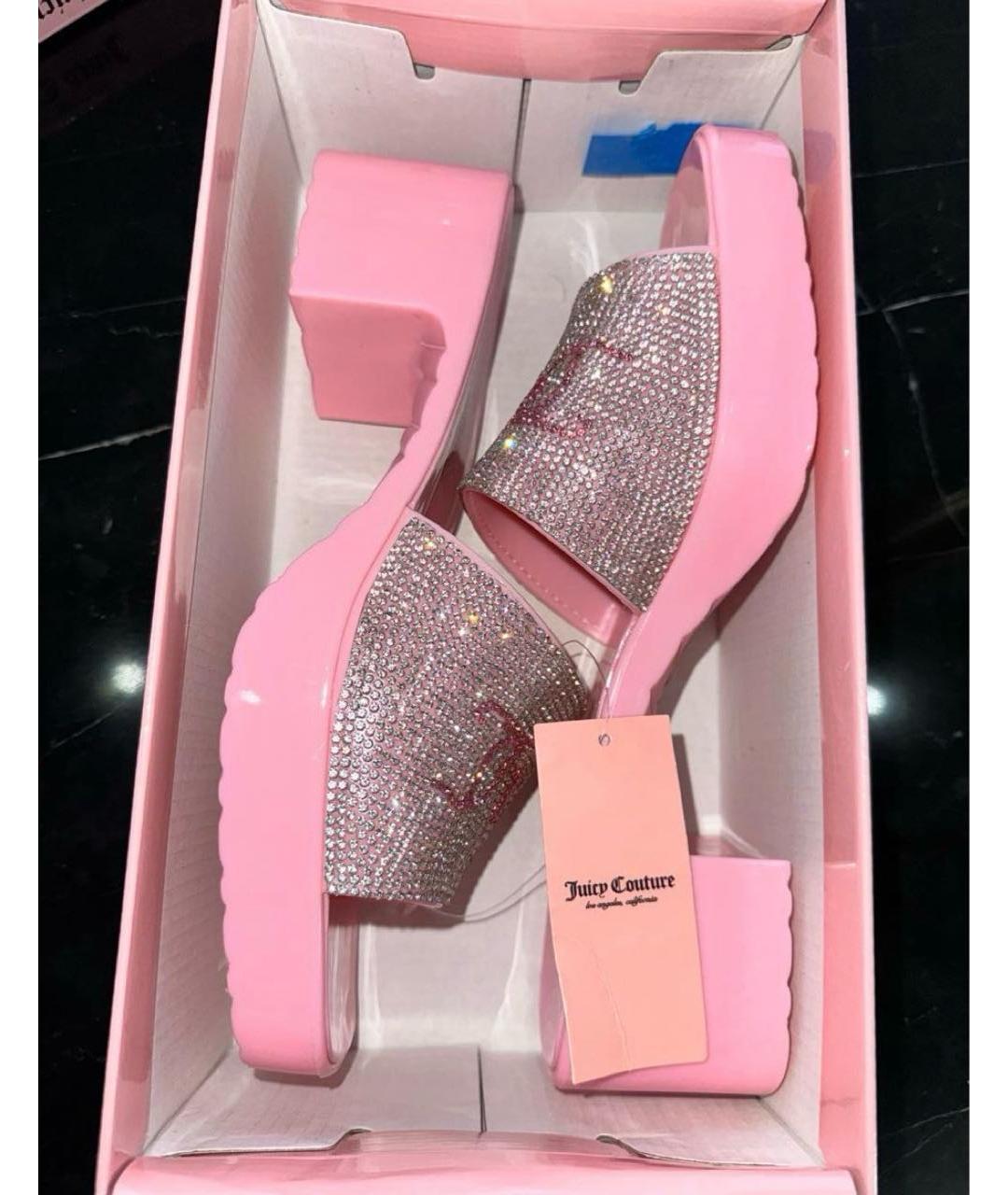 JUICY COUTURE Розовые мюли, фото 8