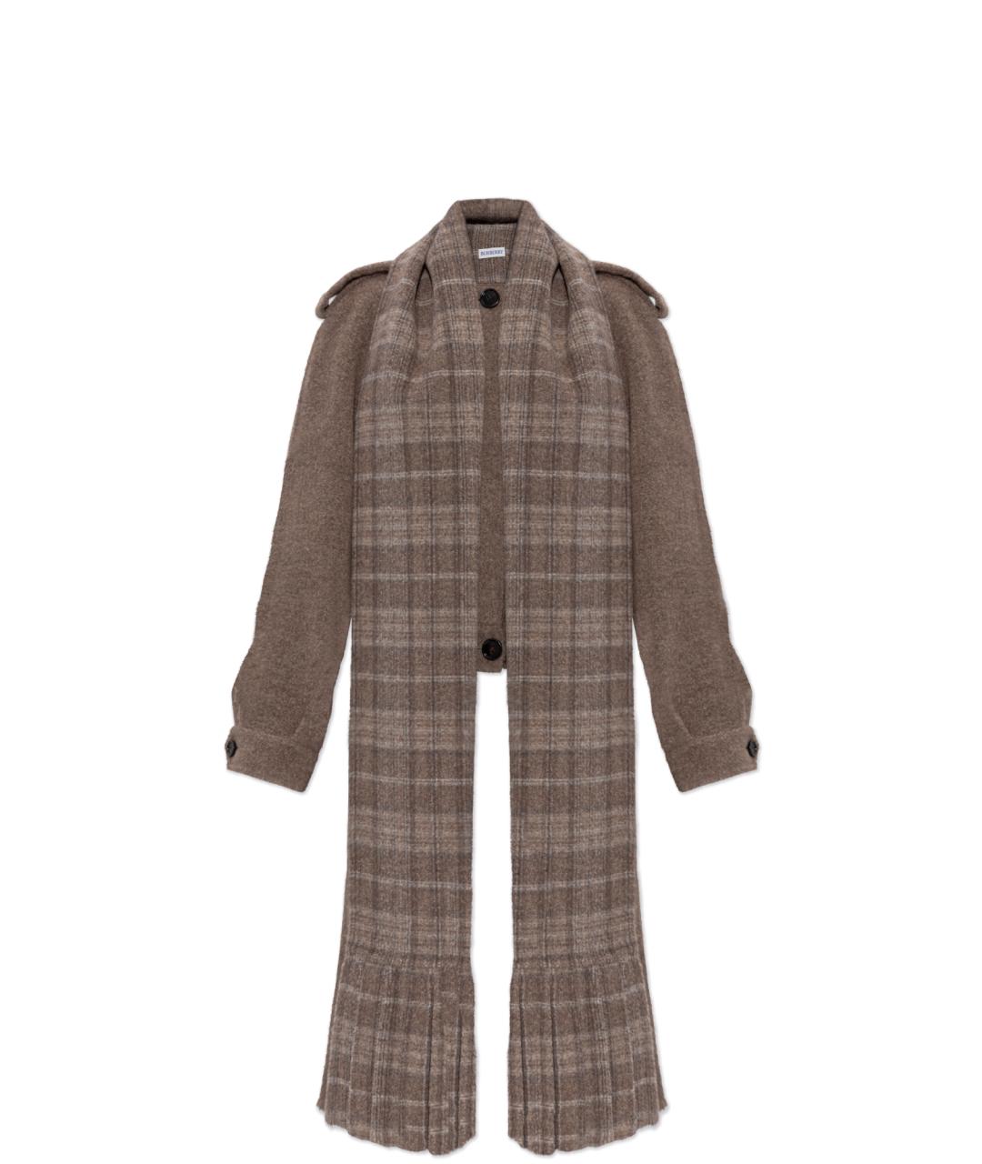 BURBERRY Коричневая шерстяная куртка, фото 1