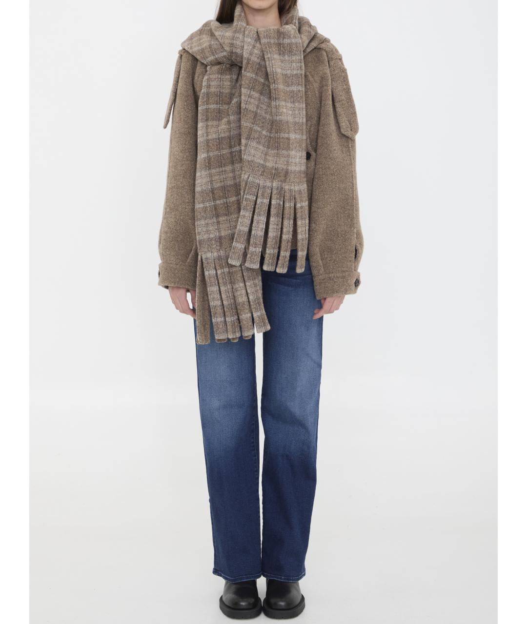 BURBERRY Коричневая шерстяная куртка, фото 3