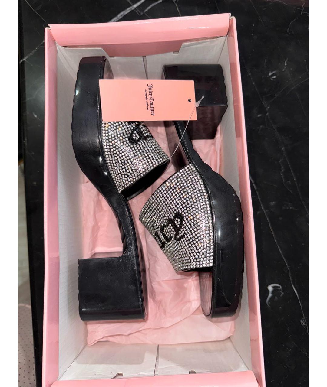 JUICY COUTURE Черные мюли, фото 8