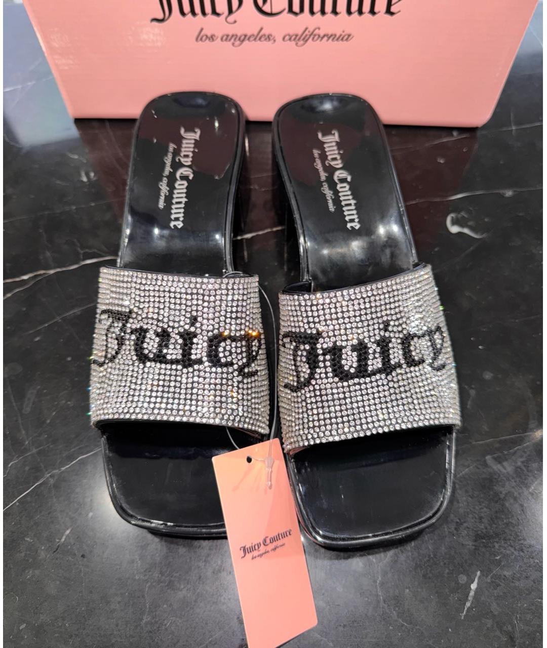 JUICY COUTURE Черные мюли, фото 2