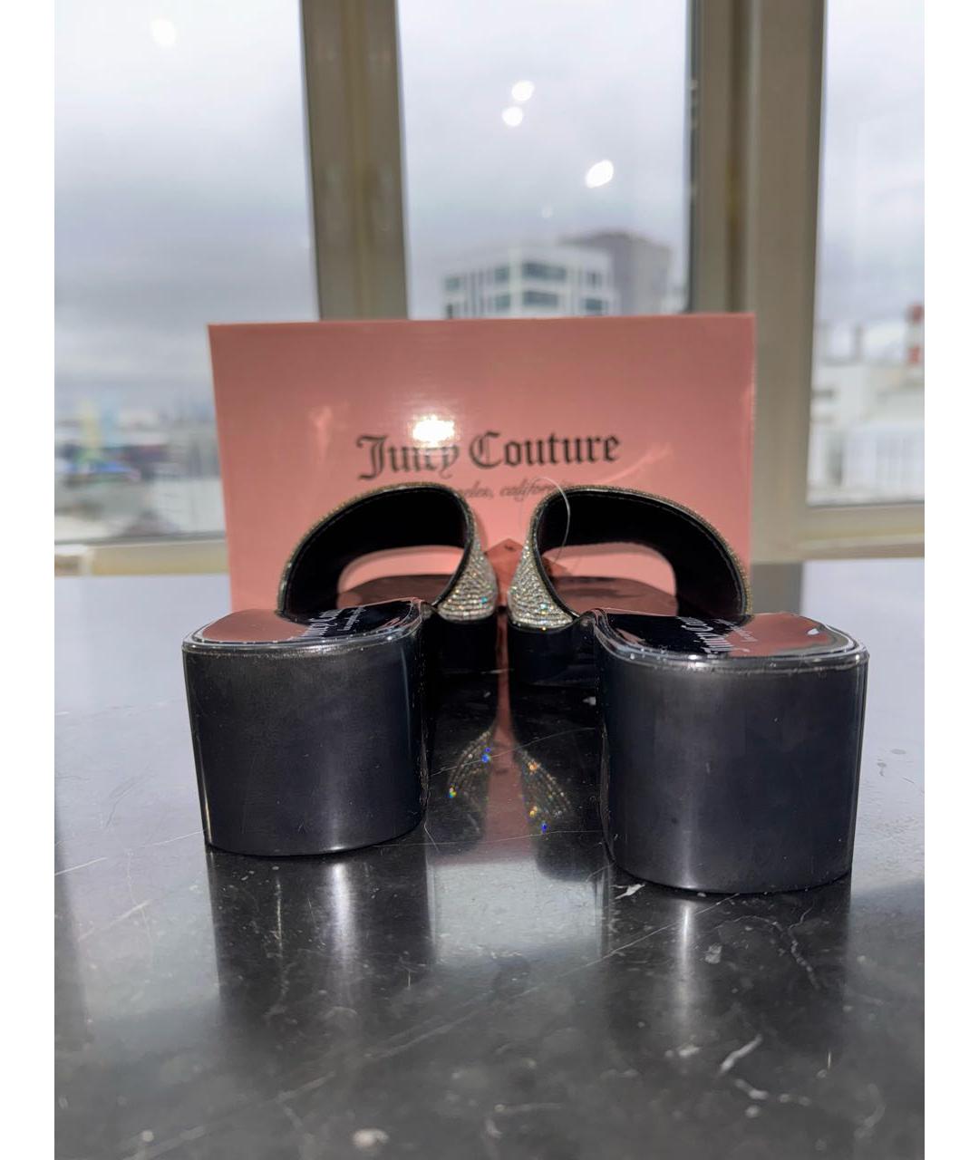 JUICY COUTURE Черные мюли, фото 4