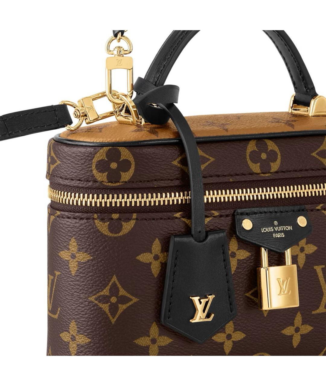 LOUIS VUITTON Коричневая сумка с короткими ручками, фото 4