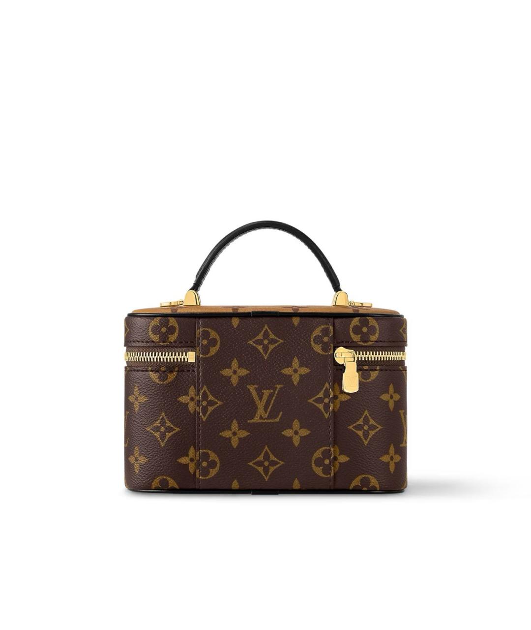 LOUIS VUITTON Коричневая сумка с короткими ручками, фото 3