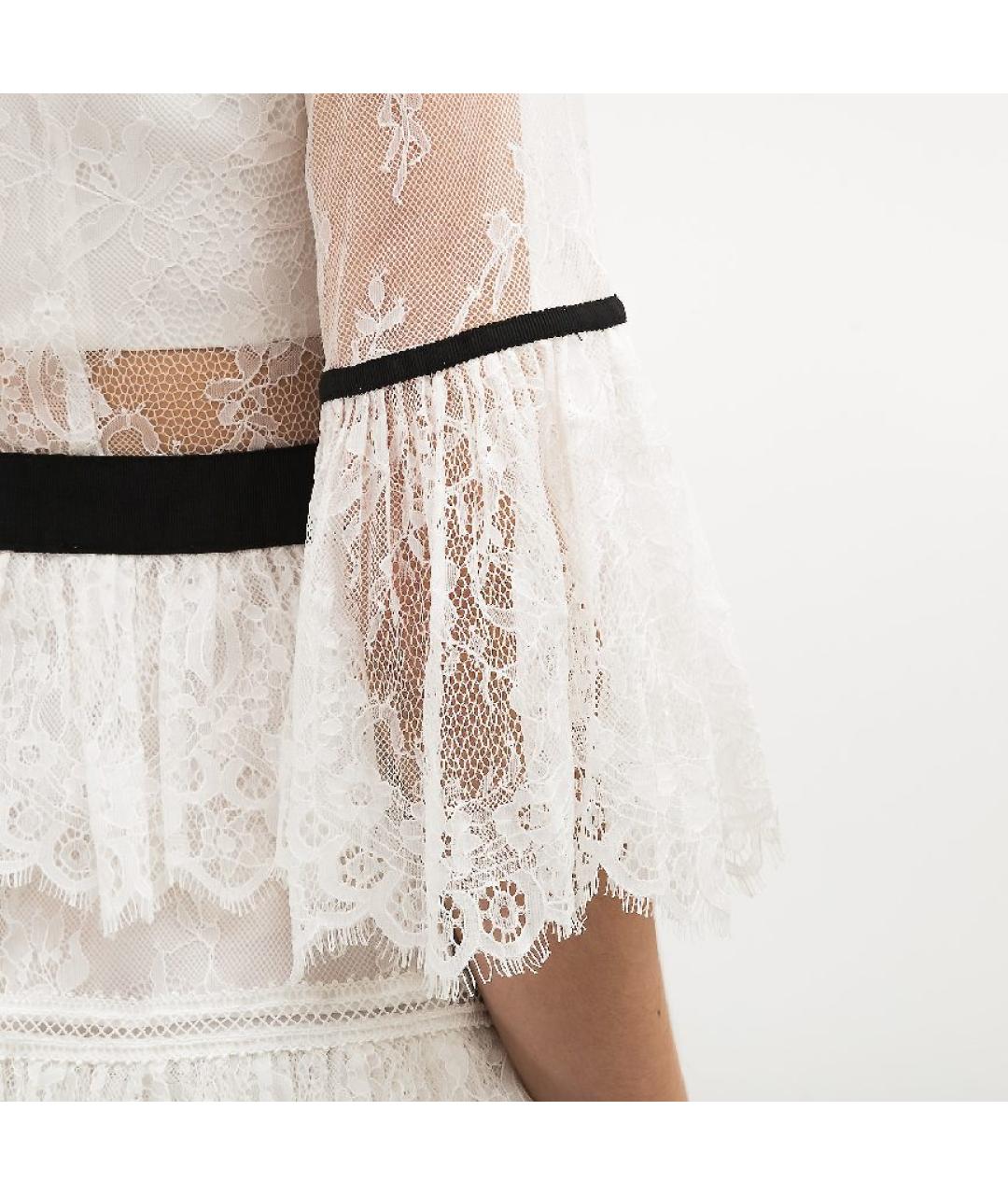 SELF-PORTRAIT Белое коктейльное платье, фото 5