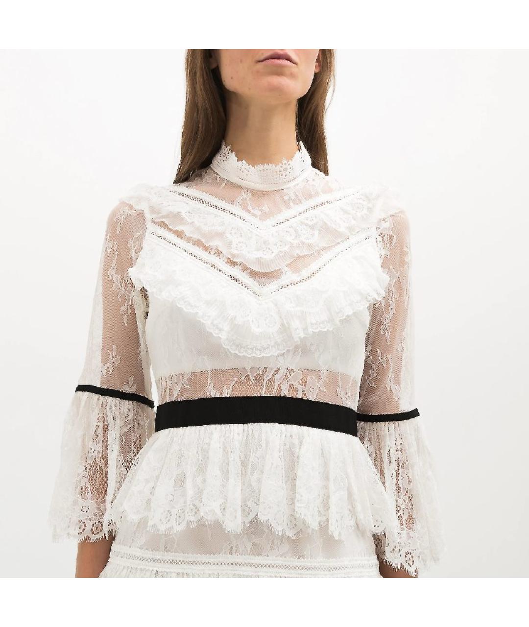 SELF-PORTRAIT Белое коктейльное платье, фото 6