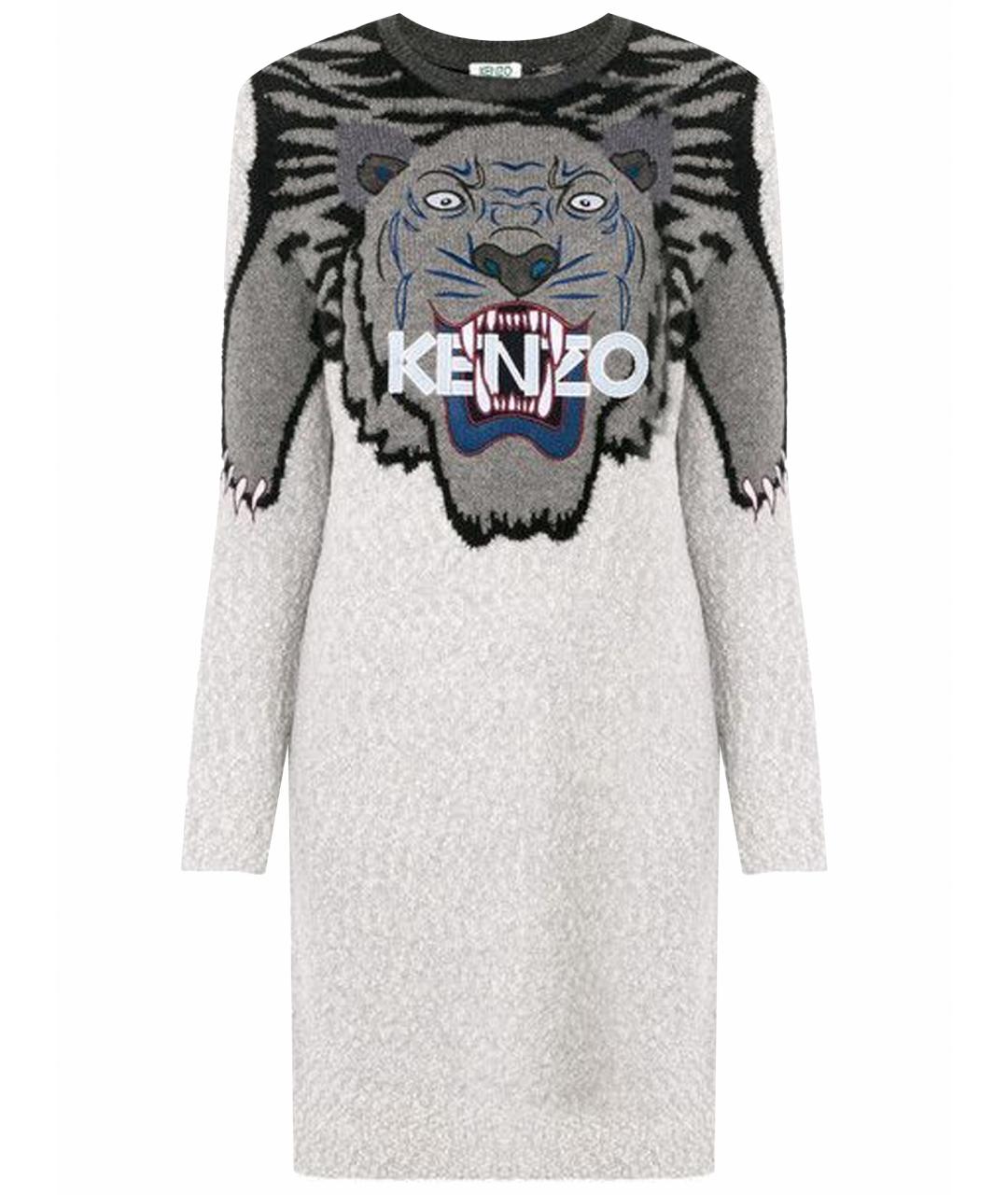 KENZO Серое повседневное платье, фото 1