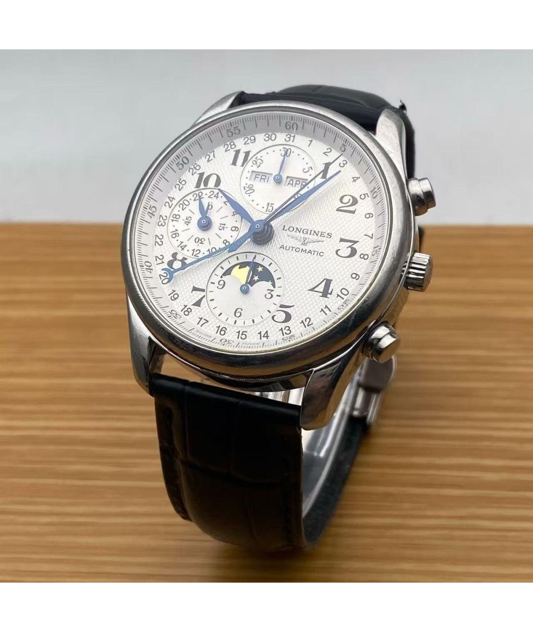 LONGINES Серебряные стальные часы, фото 3