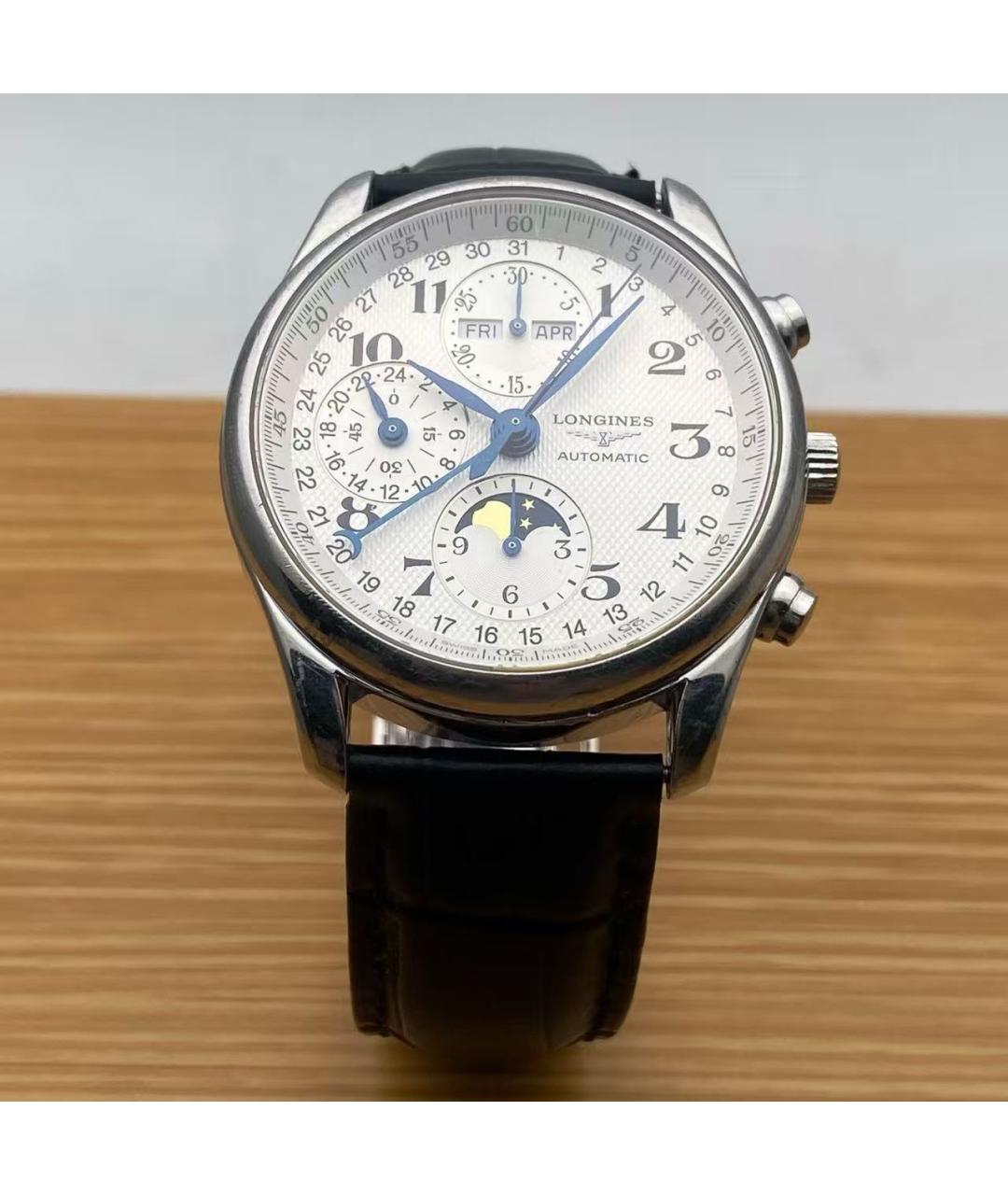 LONGINES Серебряные стальные часы, фото 2