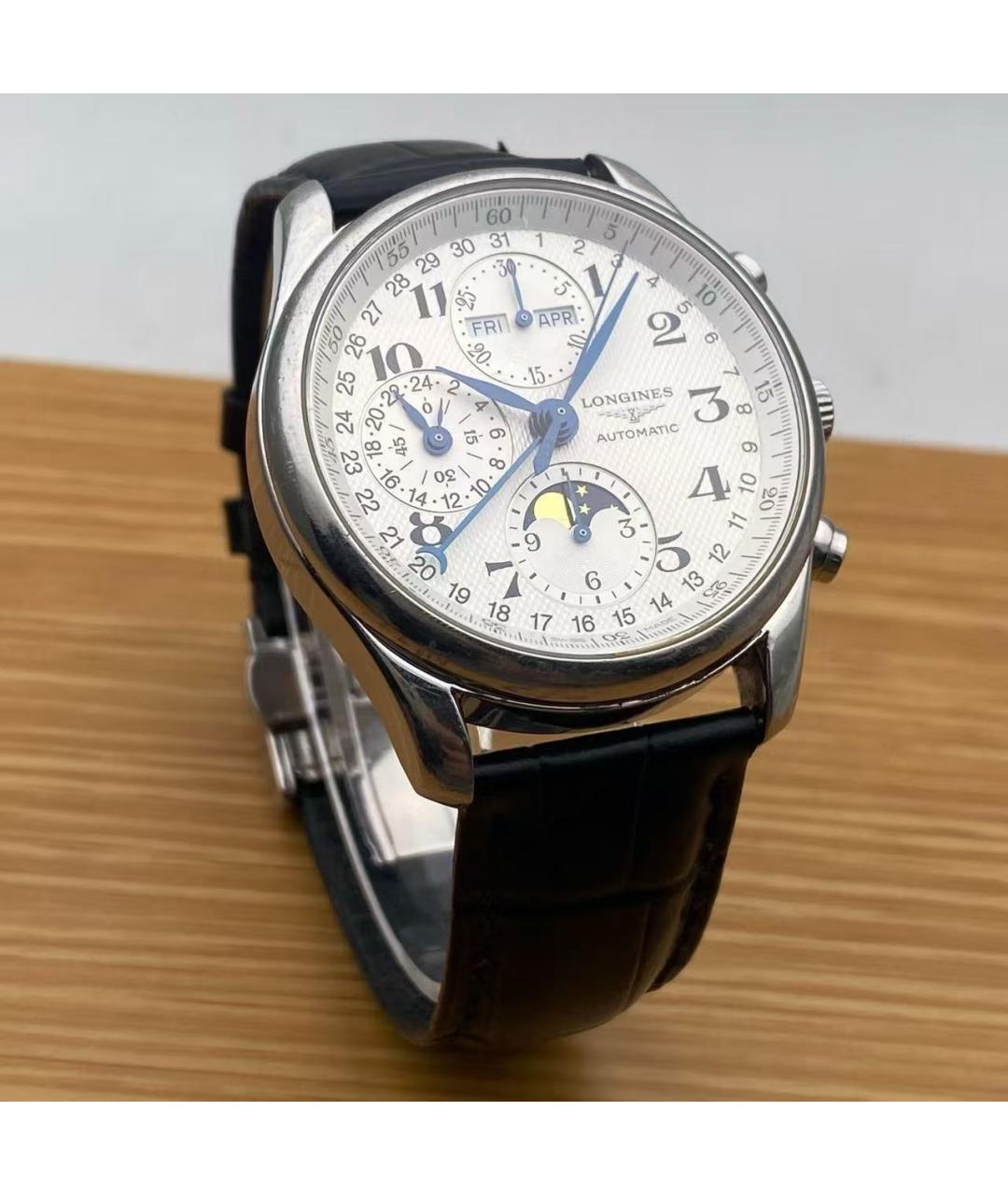 LONGINES Серебряные стальные часы, фото 4