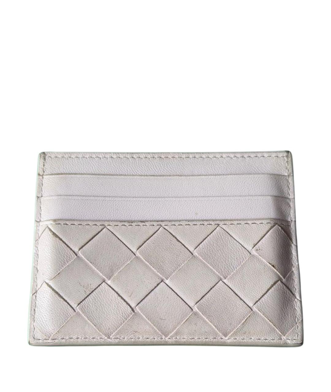 BOTTEGA VENETA Розовый кожаный кардхолдер, фото 1