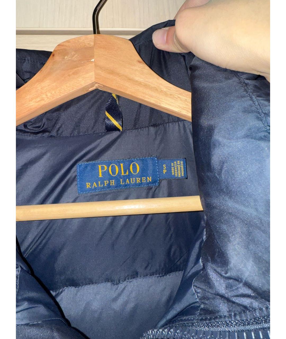 POLO RALPH LAUREN Темно-синяя полиэстеровая куртка, фото 3