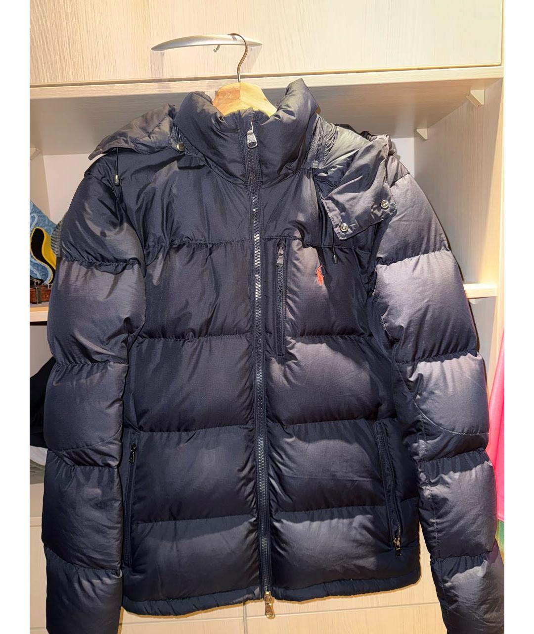 POLO RALPH LAUREN Темно-синяя полиэстеровая куртка, фото 4