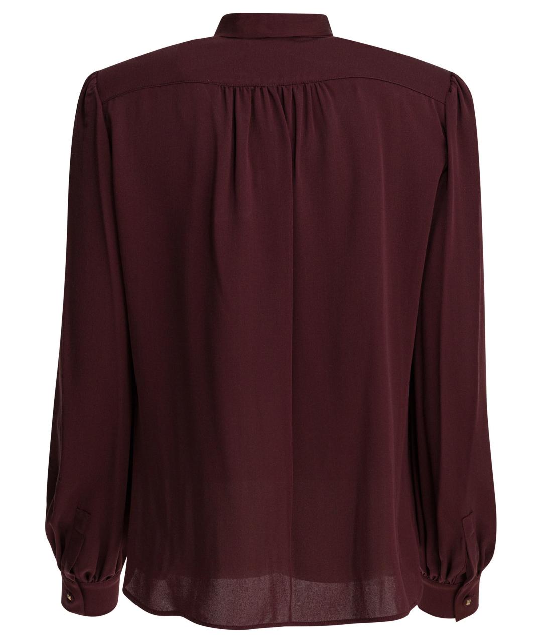 MAX MARA Красная шелковая рубашка, фото 2