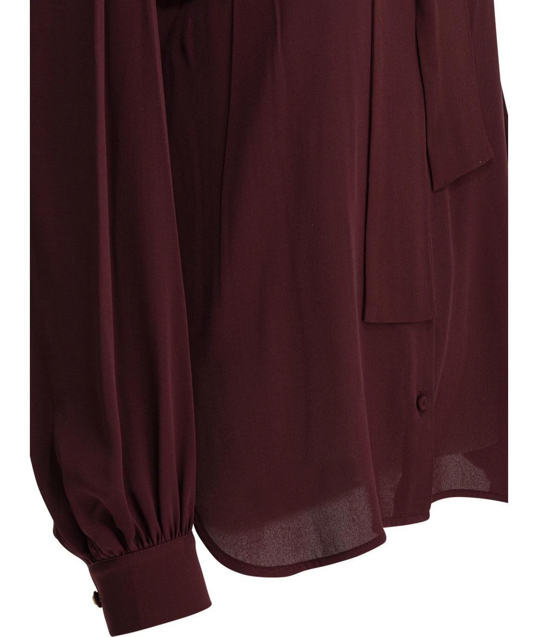 MAX MARA Красная шелковая рубашка, фото 4