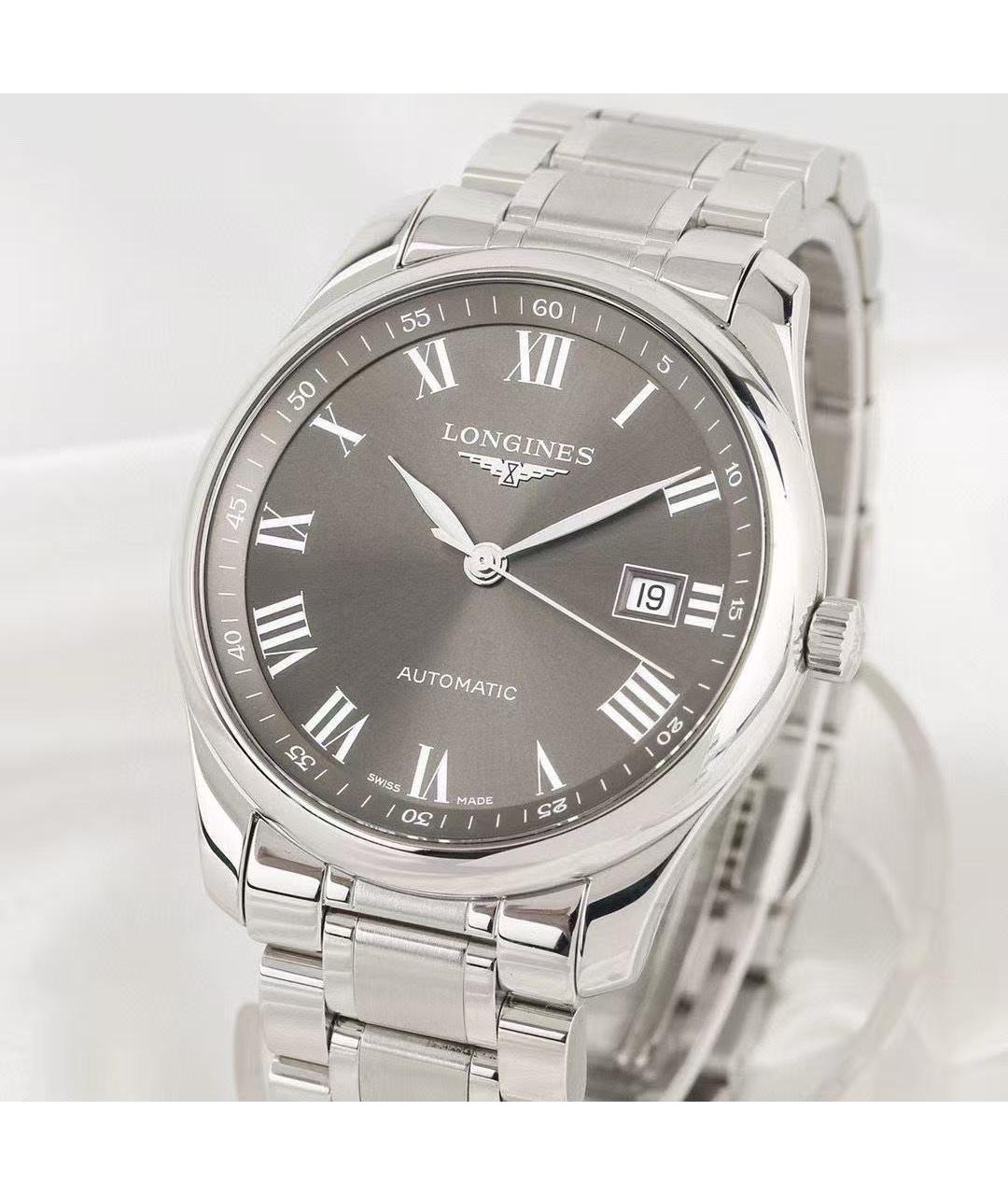 LONGINES Серебряные стальные часы, фото 3