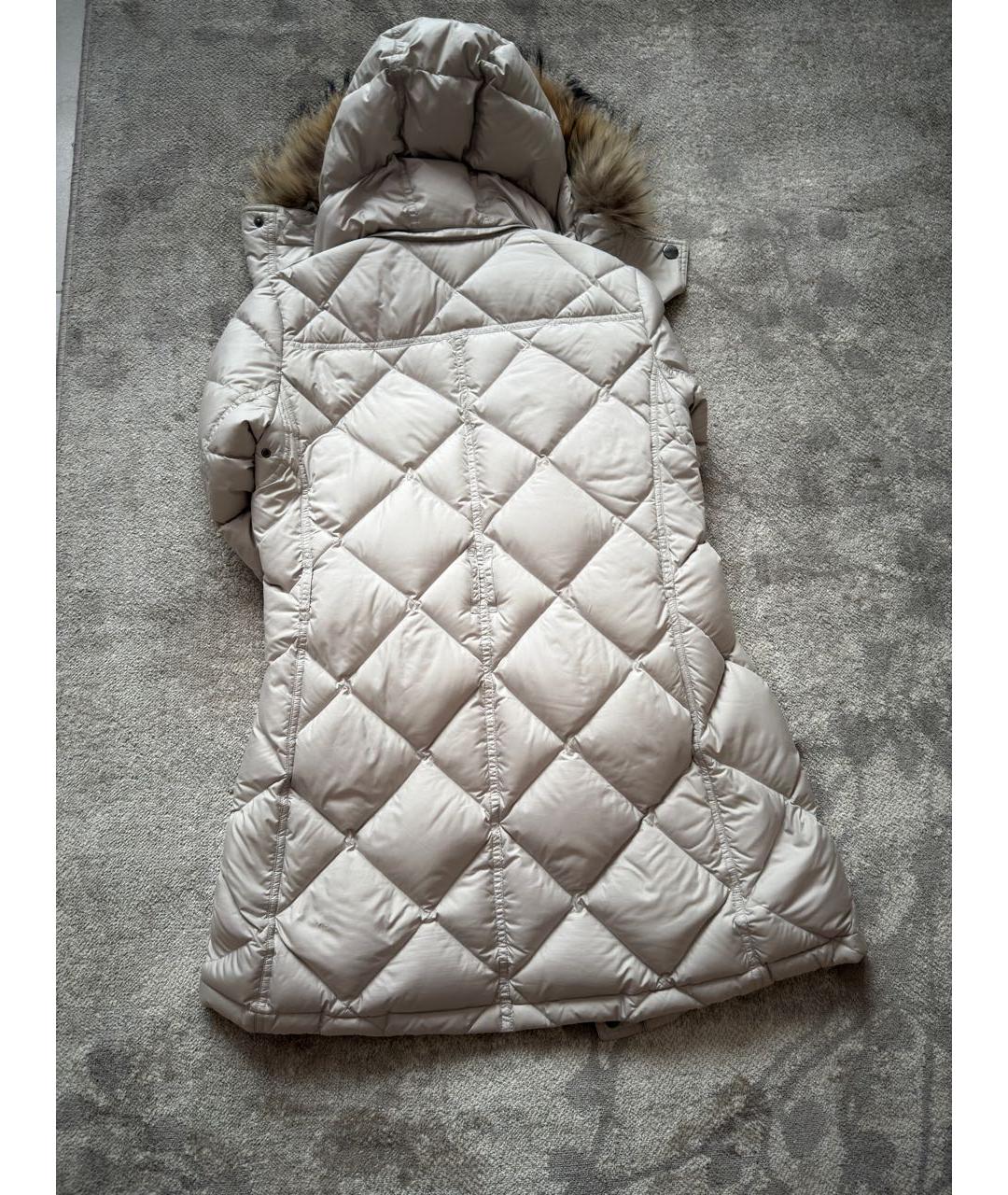 BURBERRY Бежевый хлопковый пуховик, фото 2
