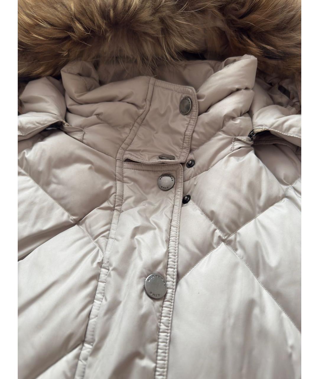 BURBERRY Бежевый хлопковый пуховик, фото 3