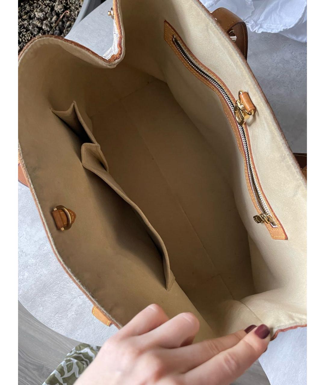 LOUIS VUITTON Серая сумка тоут, фото 7