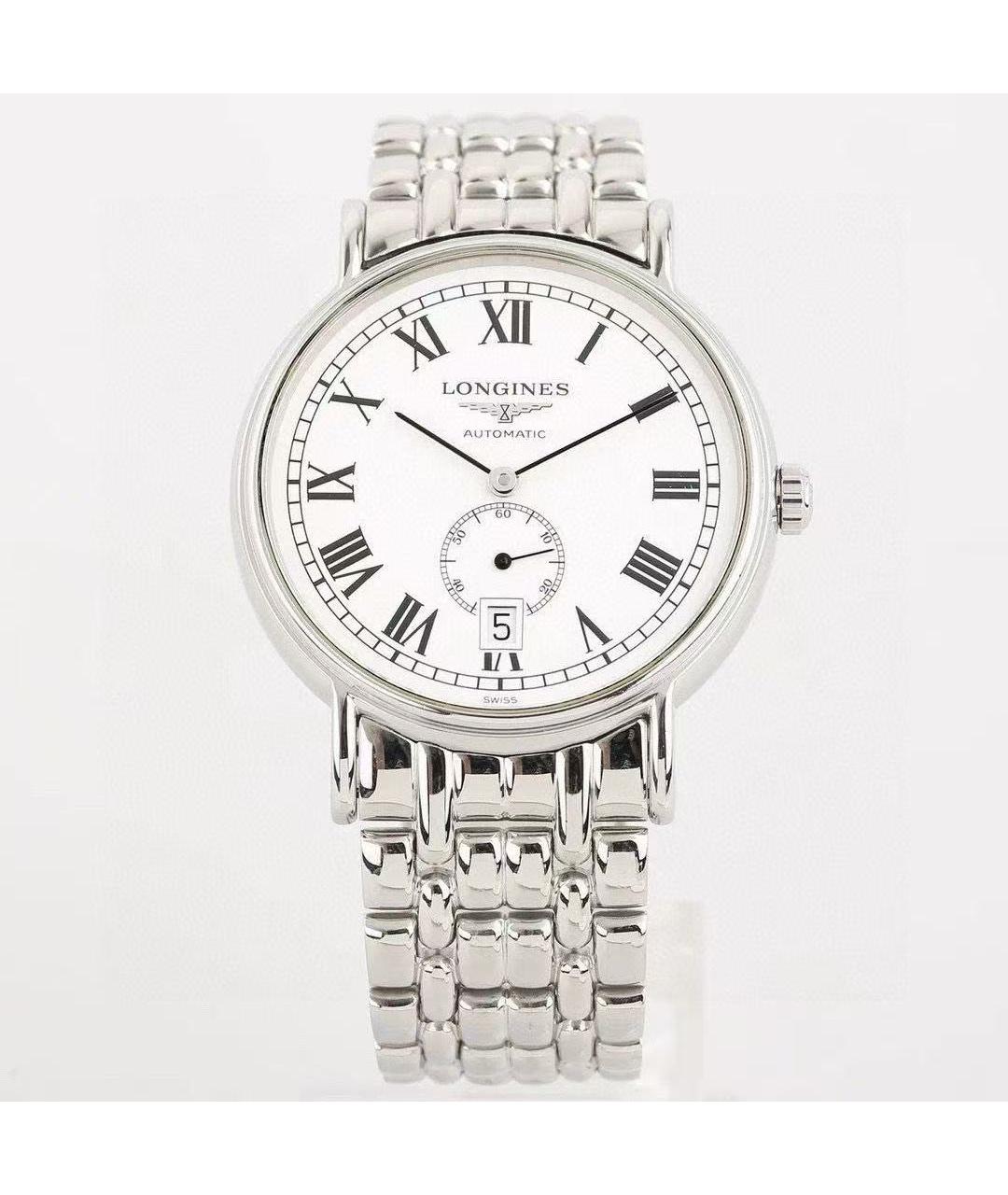 LONGINES Серебряные стальные часы, фото 4