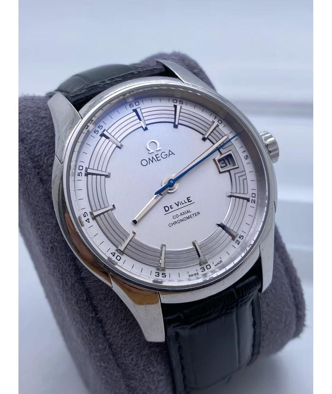 OMEGA Серебряные стальные часы, фото 2