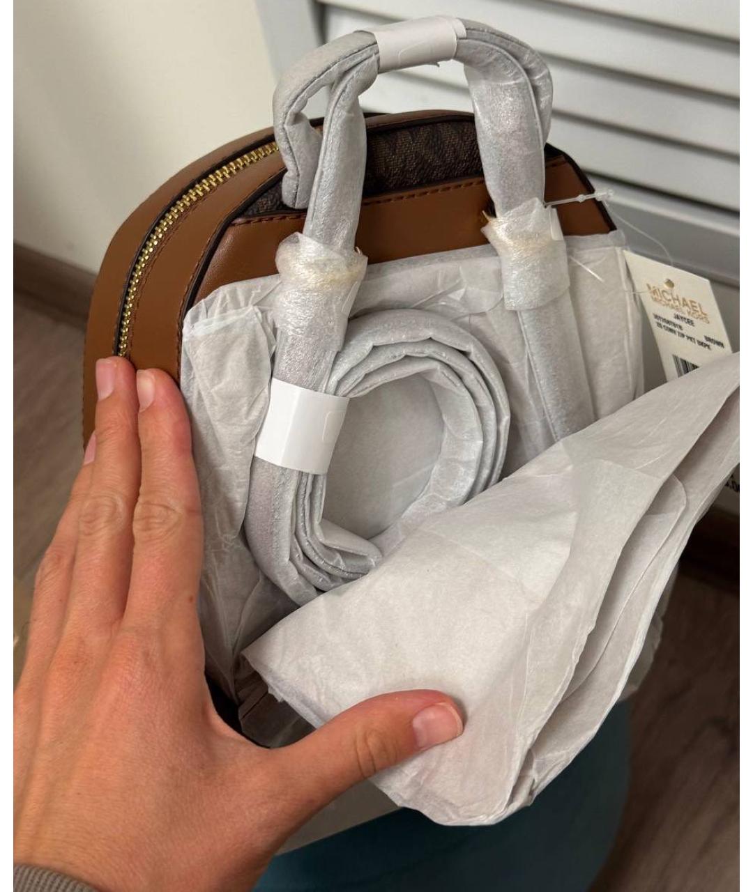 MICHAEL KORS Коричневый рюкзак, фото 5