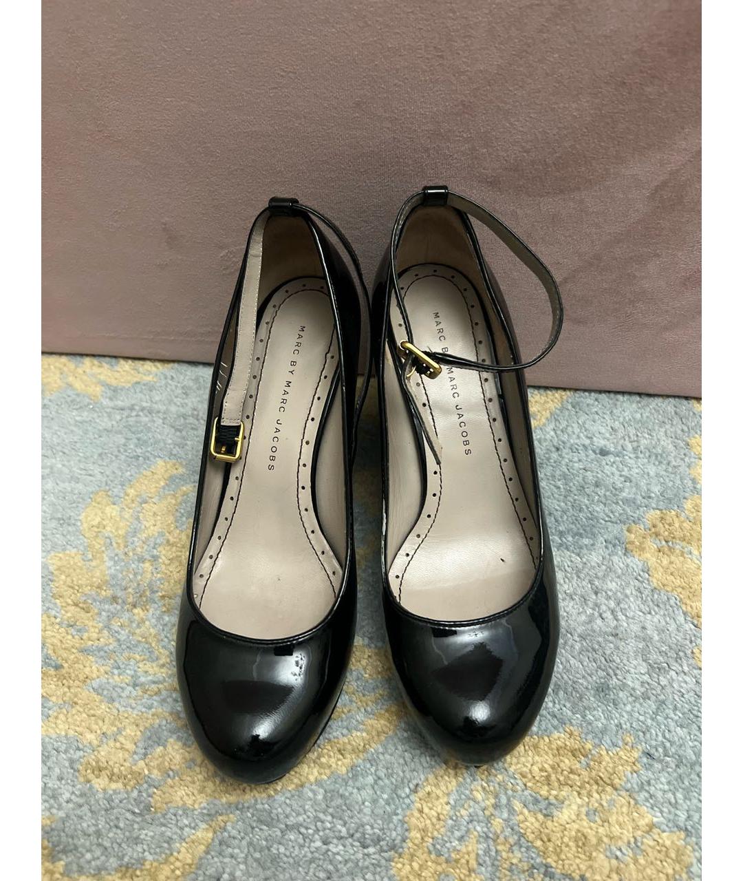 MARC BY MARC JACOBS Черные туфли из лакированной кожи, фото 2