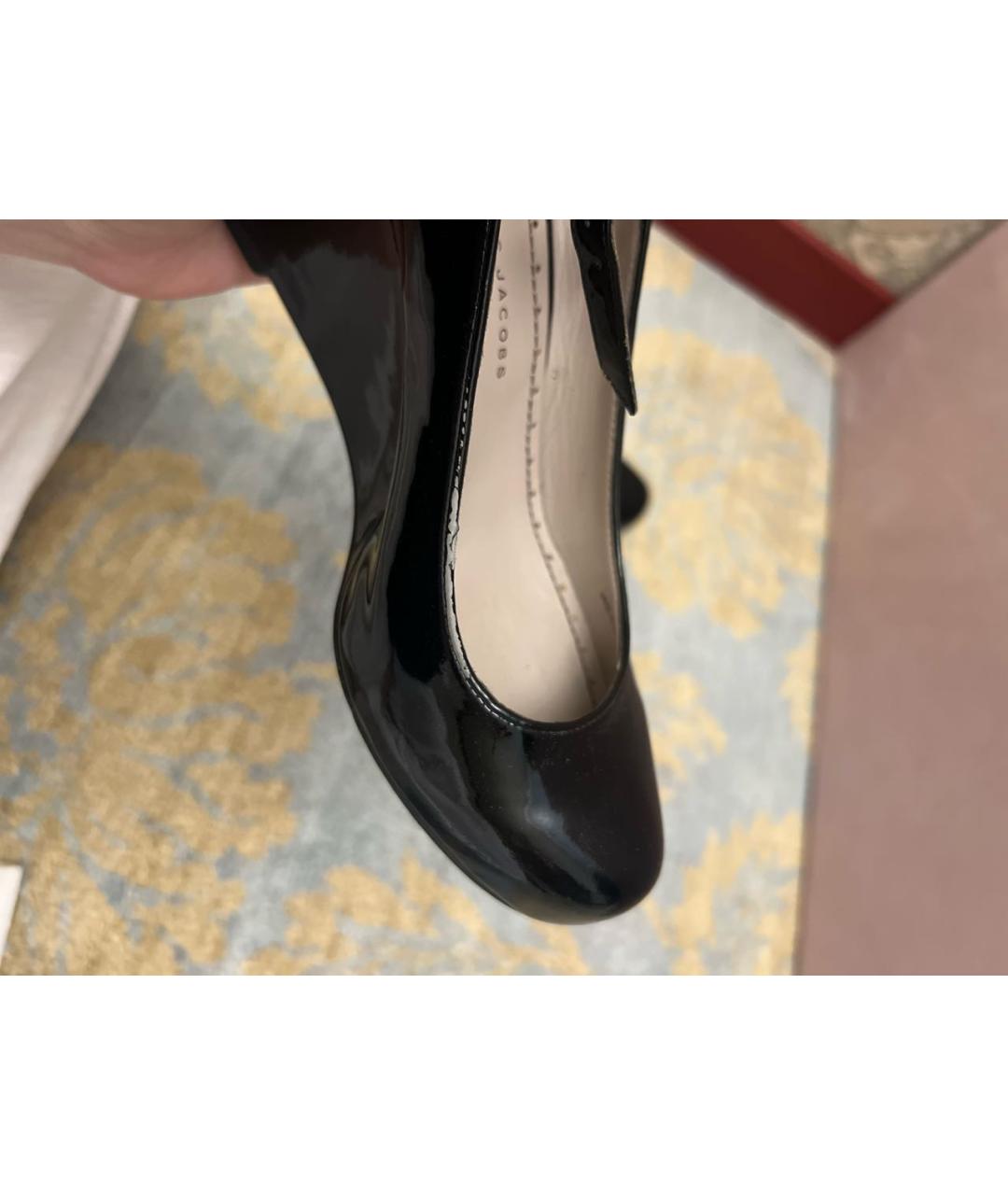 MARC BY MARC JACOBS Черные туфли из лакированной кожи, фото 5