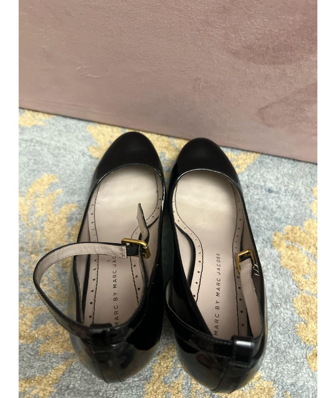 MARC BY MARC JACOBS Черные туфли из лакированной кожи, фото 3